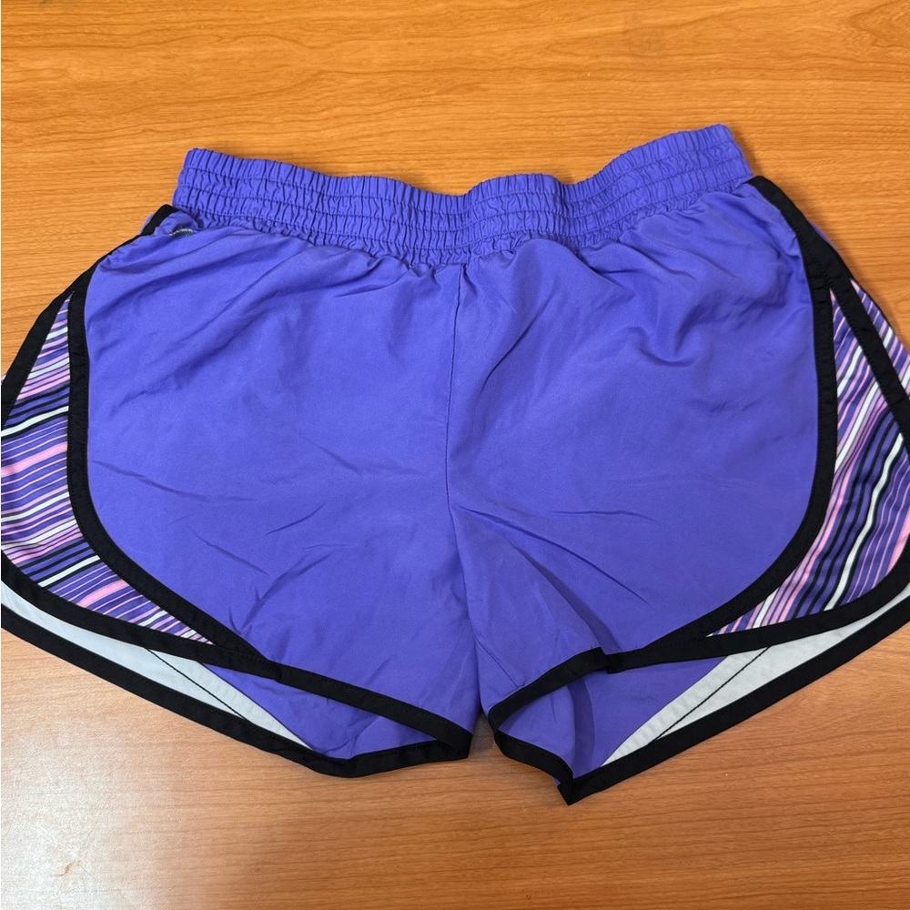 tek gear Purple Women’s Athletic Shorts with Striped Side Panels